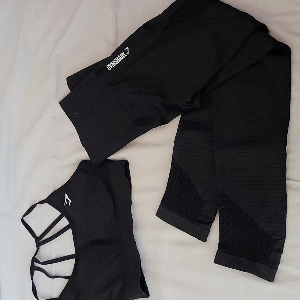 Gymshark energy seamless set in Black